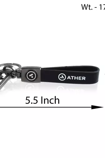 Leather ather bike scooter fashion keychain