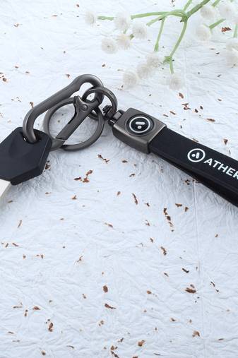 Leather ather bike scooter fashion keychain