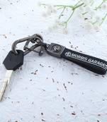 Leather morris garage mg keychain