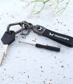 Leather mahindra fashion keychain