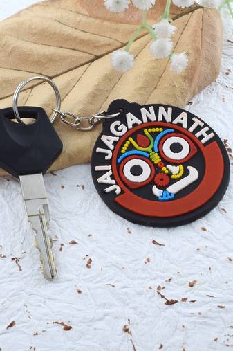 Pvc lord jagan nath hindu spiritual keychain
