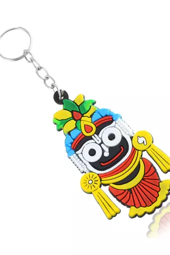 Pvc lord jagan nath hindu spiritual keychain