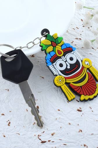 Pvc lord jagan nath hindu spiritual keychain