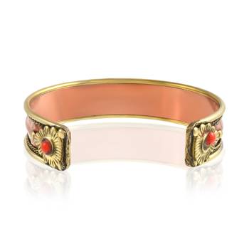 Pure copper free size om sai ram saibaba kada cuff bracelet 4