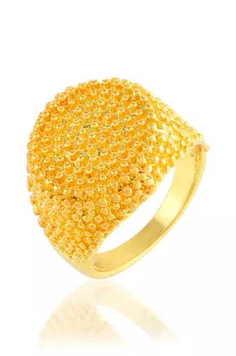 Brass 1 gram gold men finger ring fashion jewellery