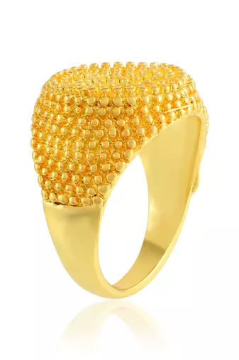 Brass 1 gram gold men finger ring fashion jewellery