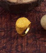Brass 1 gram gold men finger ring fashion jewellery