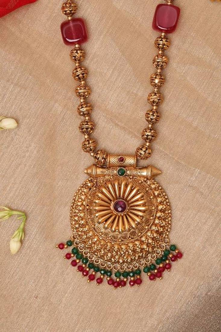 Long Necklace Set with Earrings