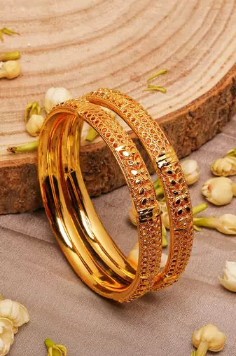 Gold-Plated Bangles Set