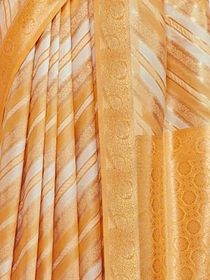 Sangam Prints Mustard Cotton Thread Work Traditional Tassels Saree 4