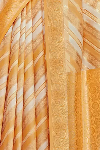 Sangam Prints Mustard Cotton Thread Work Traditional Tassels Saree