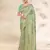 Sangam Prints Green Cotton Thread Work Traditional Tassels Saree