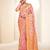 Sangam prints pink banarasi silk woven work traditional tassels saree