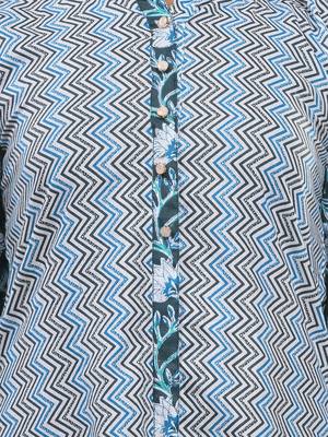 White cotton printed a-line kurta 4