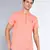 men's peach linen cotton half sleeve  short kurta