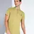 men's khaki linen cotton half sleeve  short kurta