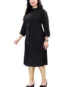 Women's rayon solid frontslit plus size kurti
