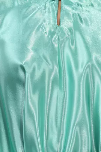 Mint green solid kaftan & straight pant set with sequins