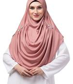 Nazneen front gather & pleated with Cristal stone ready to wear prayer Hijab 