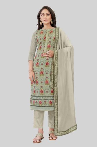 Sober and classy grey colour ceremonial girlish suit
