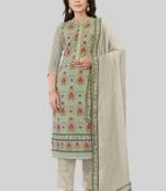 Sober and classy grey colour ceremonial girlish suit
