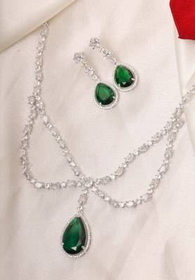 American Diamond Silver Jewellry Set 2