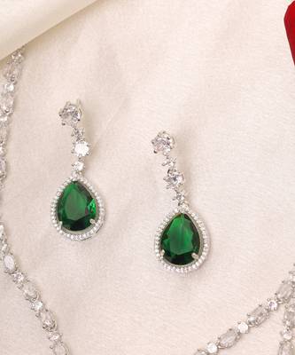 American Diamond Silver Jewellry Set 3