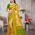 Riwazo yellow kanjivaram silk woven work traditional tassels saree