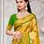 Riwazo yellow kanjivaram silk woven work traditional tassels saree