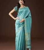 Kasee Women'S Ethnic Motifs Woven Design Zari Saree With Unstitched Blouse Piece