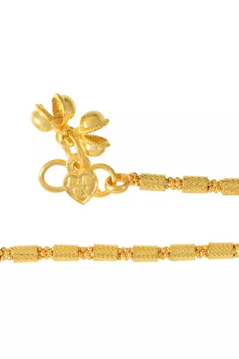 Brass gold payal pajab anklets women