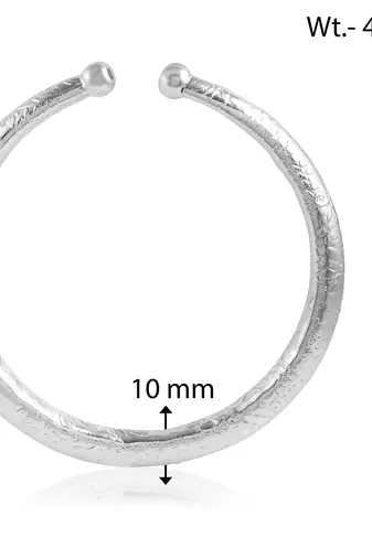 Brass silver bajuband kada armlet for women