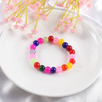 Ceramic multi colour elastic stretch bracelet 4