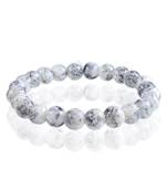 Natural howlite astrology stretch elastic bracelet