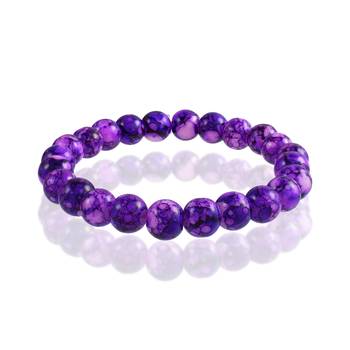 Imitation green jade fashion stretch bracelet 1