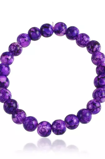 Imitation green jade fashion stretch bracelet