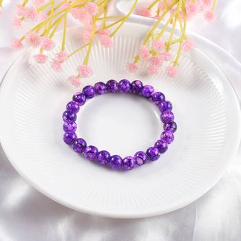 Imitation green jade fashion stretch bracelet 4