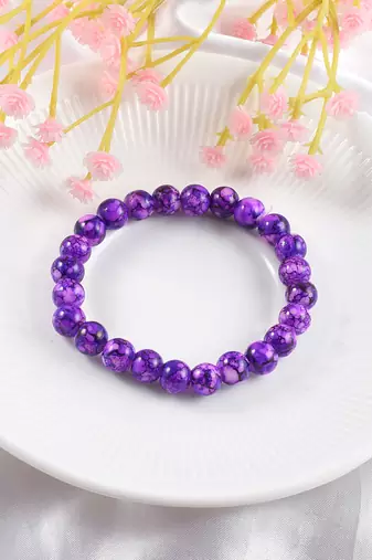 Imitation green jade fashion stretch bracelet