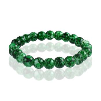 Green jade stretch elastic fashion bracelet 1