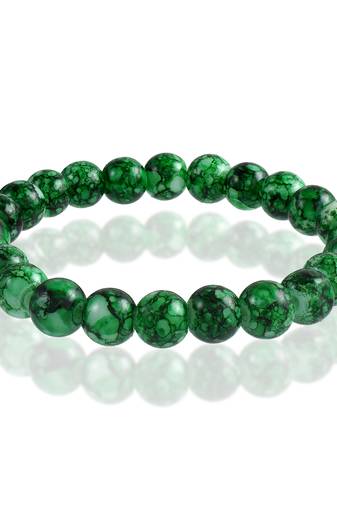 Green jade stretch elastic fashion bracelet