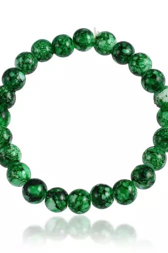 Green jade stretch elastic fashion bracelet
