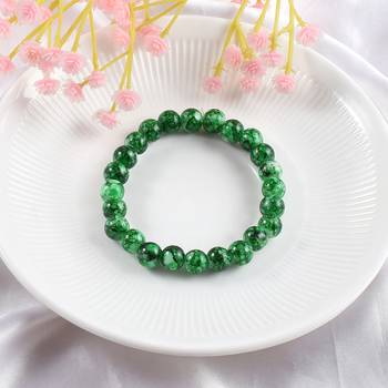 Green jade stretch elastic fashion bracelet 4