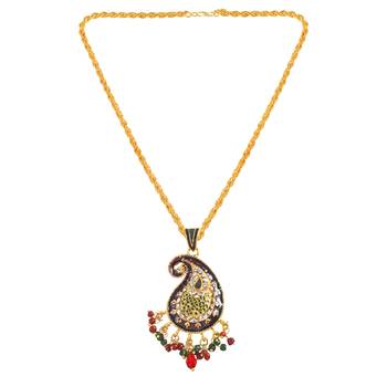 Brass gold cz pendant sets (pack of 2) 3