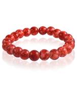 Natural red jasper astrology elastic stretch bracelet