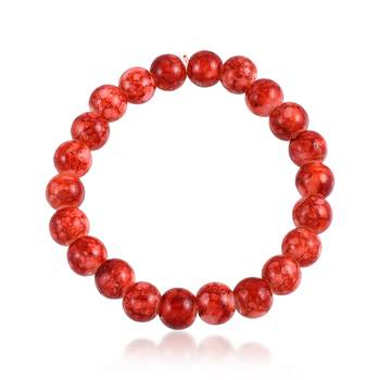 Natural red jasper astrology elastic stretch bracelet 2