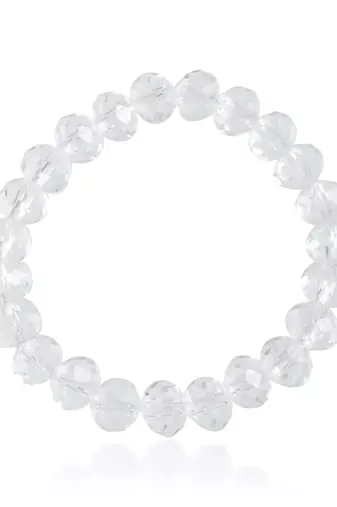 Natural crystal astrology elastic stretch bracelet