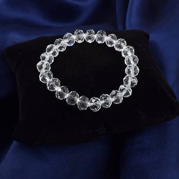 Natural crystal astrology elastic stretch bracelet 4