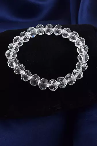 Natural crystal astrology elastic stretch bracelet