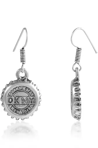 Brass oxidised silver fashion jewellery women earrings