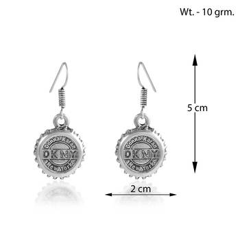 Brass oxidised silver fashion jewellery women earrings 3